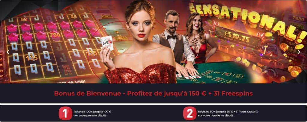 lucky31 Casino Bonus de bienvenue