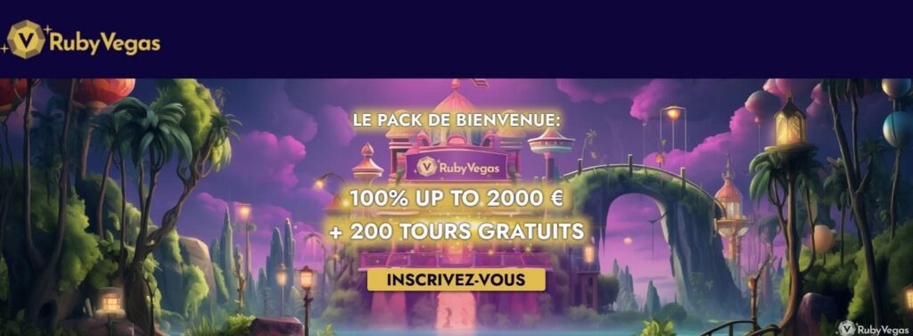 ruby vegas Pack de Bienvenue