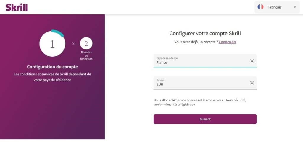ouvrir un compte Skrill