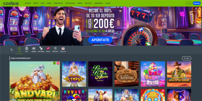 codere online casino accueil